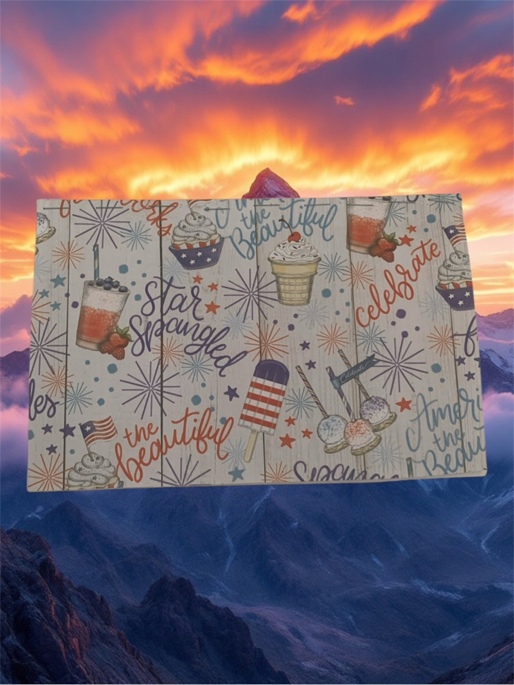 Patriotic Handmade Lined Journal - 4th of July Summer Notebook 1 Set